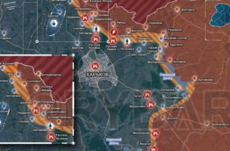 Карта боев и обстановка на Харьковском направлении Украины на 25.07.2022
