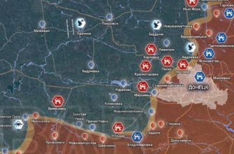 Карта боев и обстановка на Донецко-Запорожском направлении