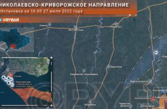 Карта боевых действий и обстановка на Николаевско-Криворожском направлении
