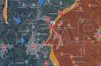 Карта боевых действий и обстановка на Соледарском фронте Украины на 8.08.2022